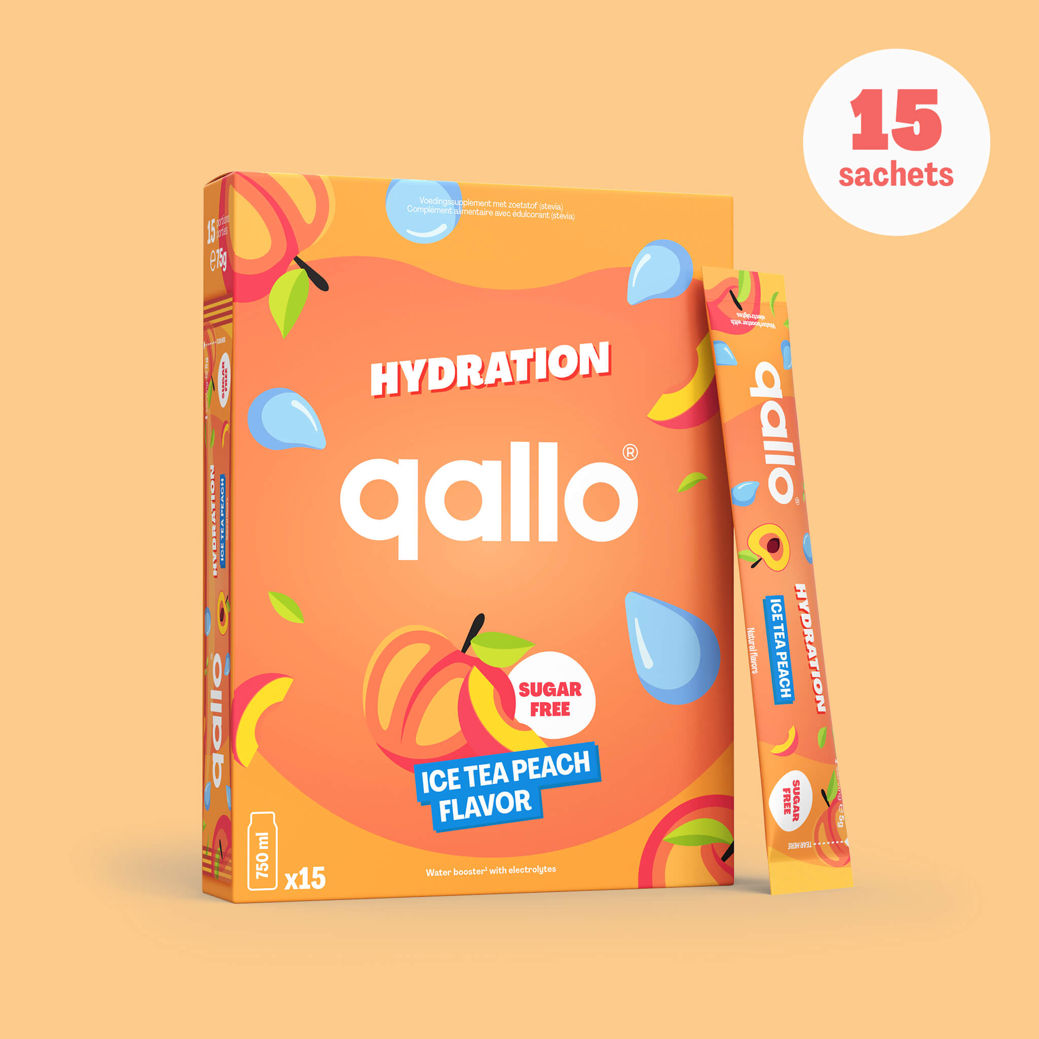 Hydration Ice Tea Peach Sachets