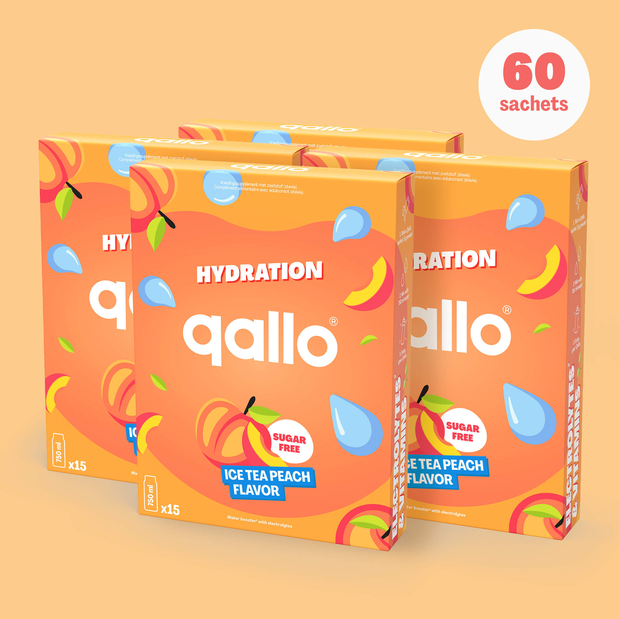 Hydration Ice Tea Peach Sachets