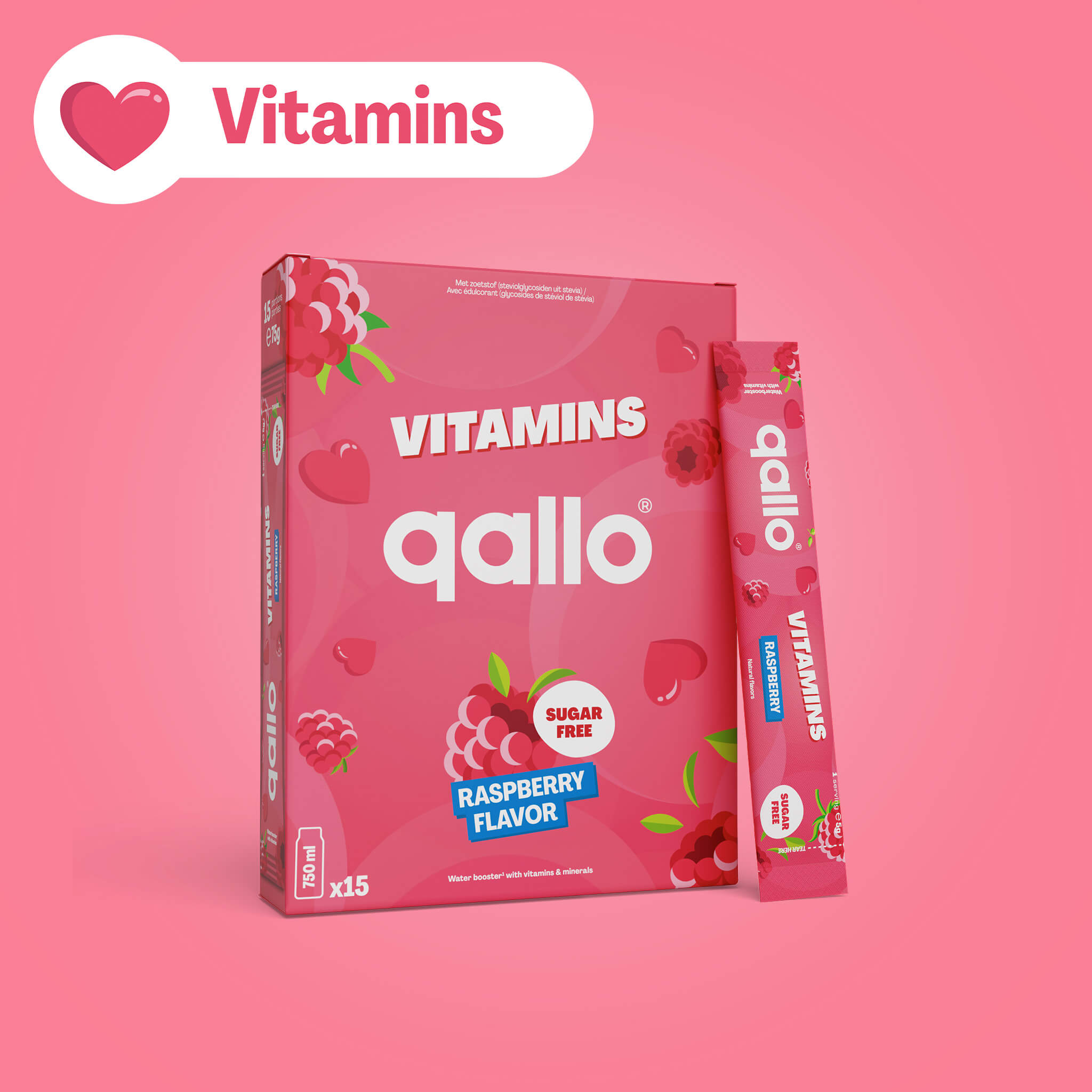 Vitamins Raspberry Zakjes