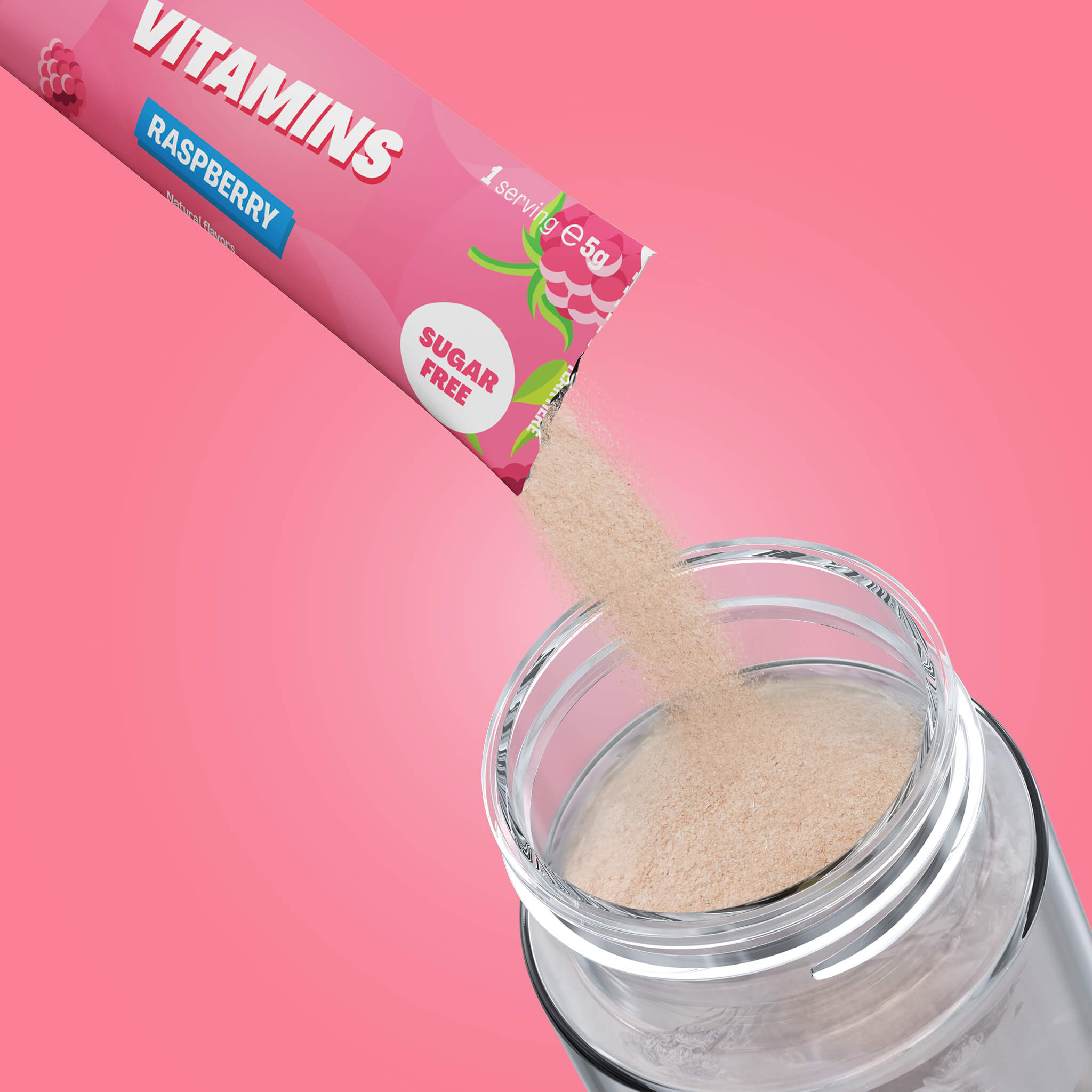 Vitamins Raspberry Zakjes