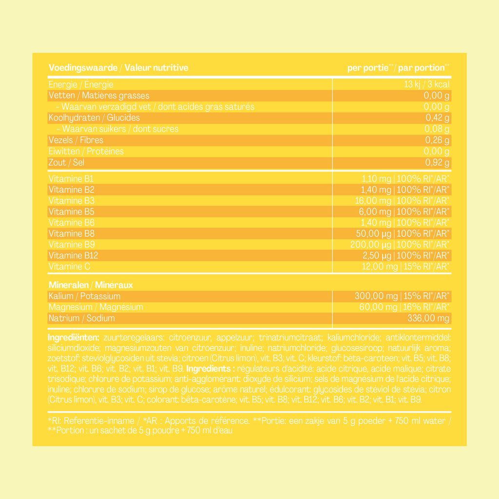 Hydration Lemon Sachets