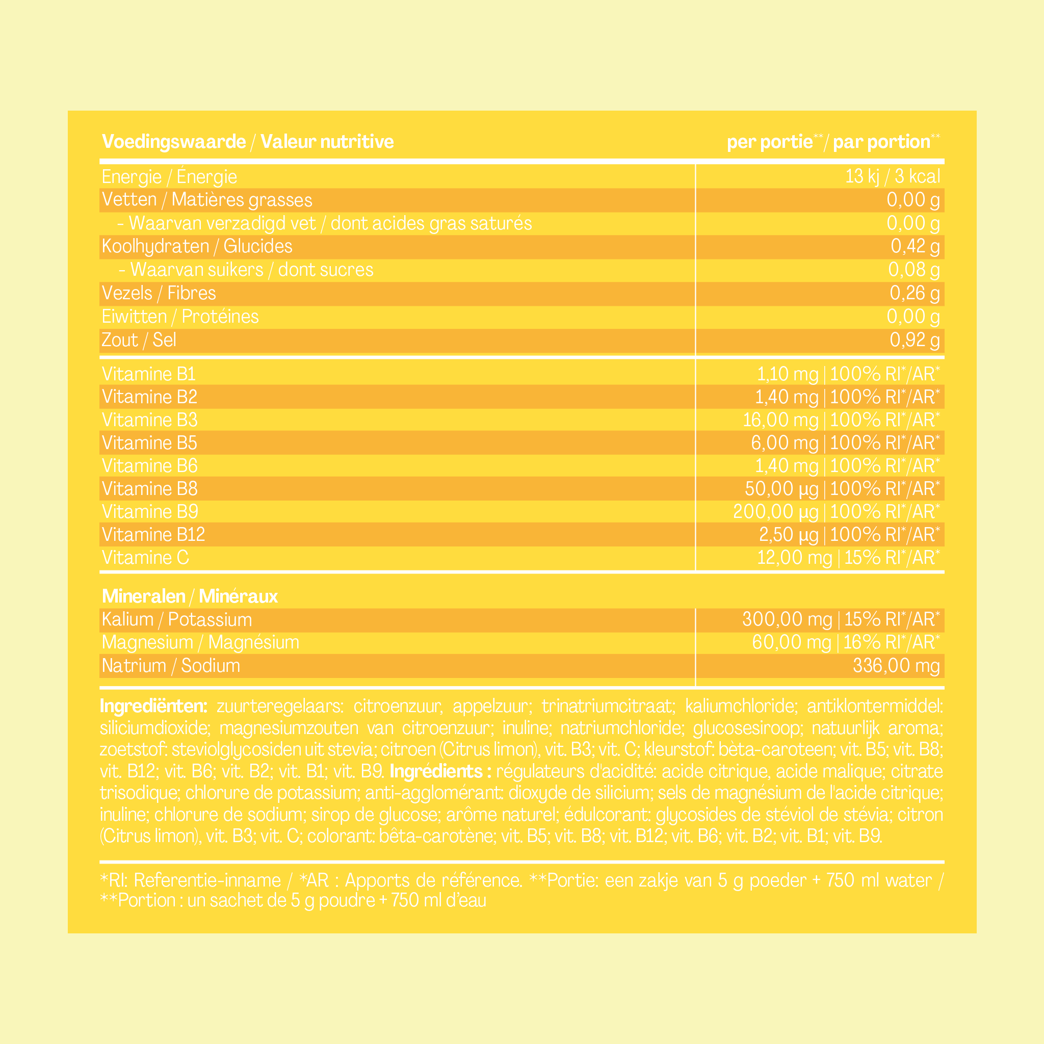 Hydration Lemon Sachets