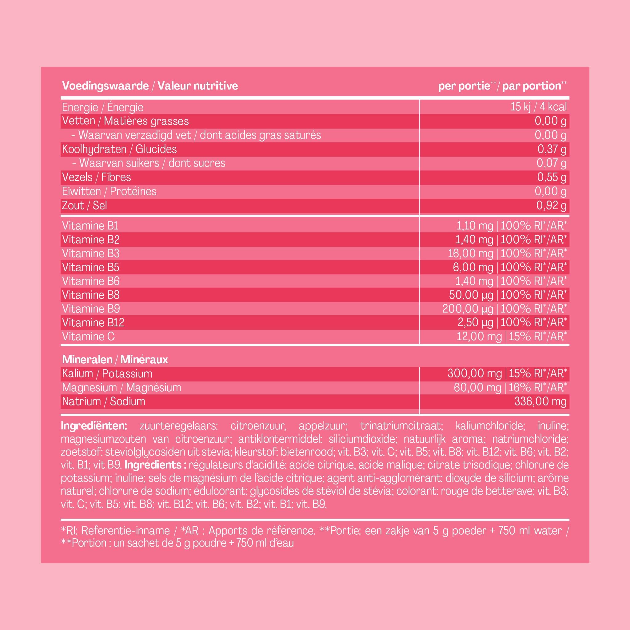 Hydration Strawberry Sachets