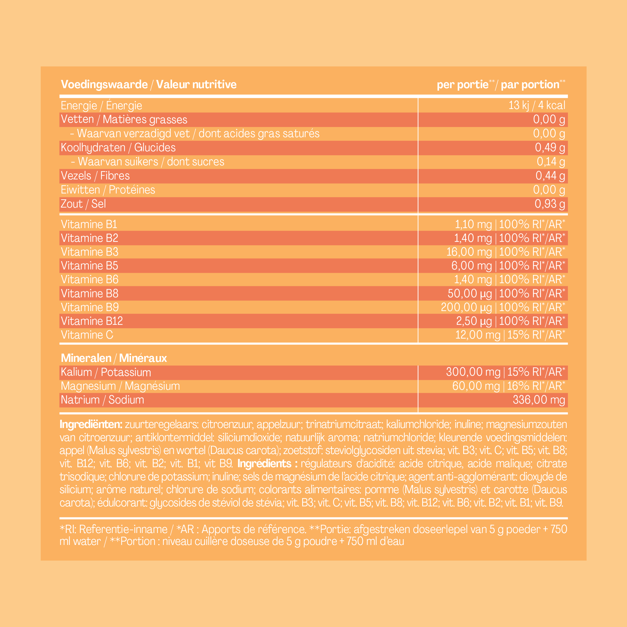 Hydration Ice Tea Peach Tub