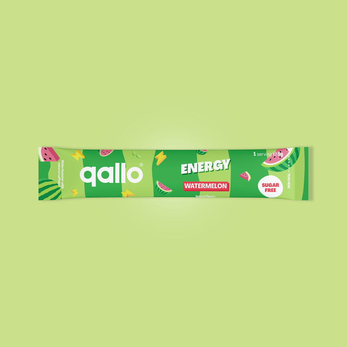 Qallo Energy Watermelon sachets, single sachet