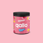 Qallo Energy Wild Berries tub, 30 portions, front