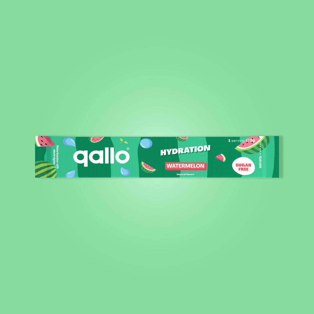 Qallo Hydration Watermelon sachets, single sachet