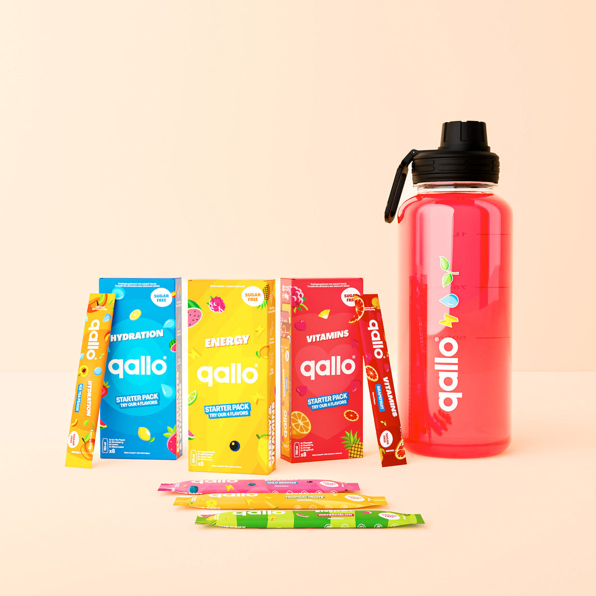 Qallo Starter Combo with 1.2 L bottle